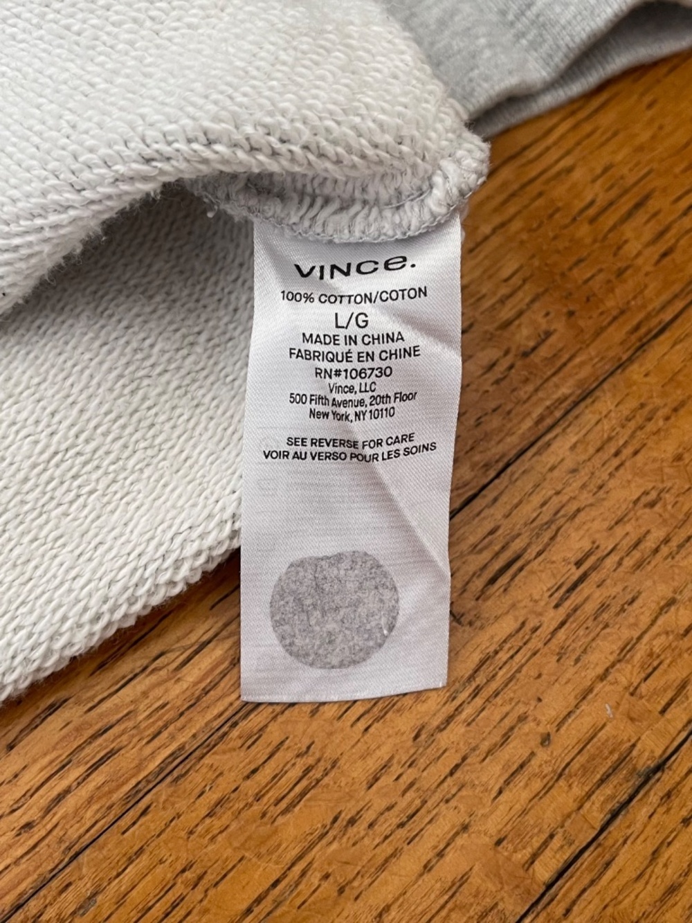 Vince French Terry Hoodie Gray - Picture 7 of 9